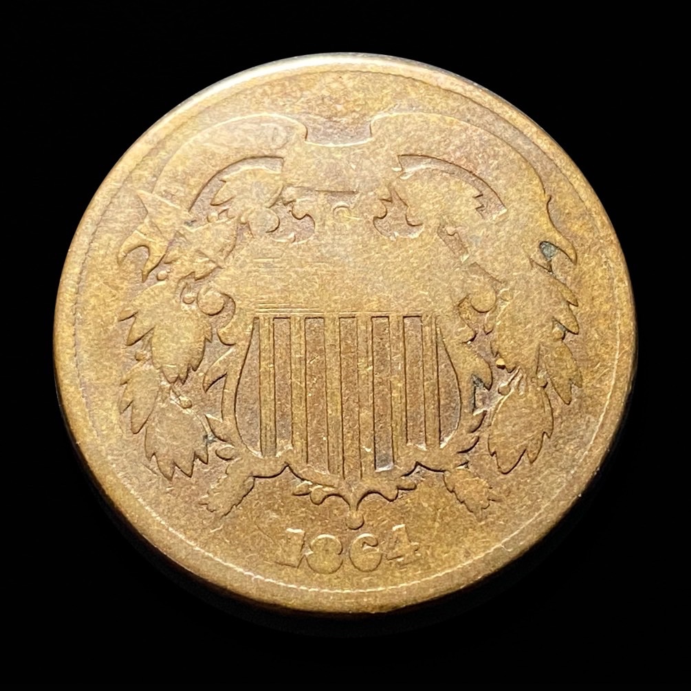 1864-2-Cent-Large-Motto-RPD/Die-Cracks-FS-1304