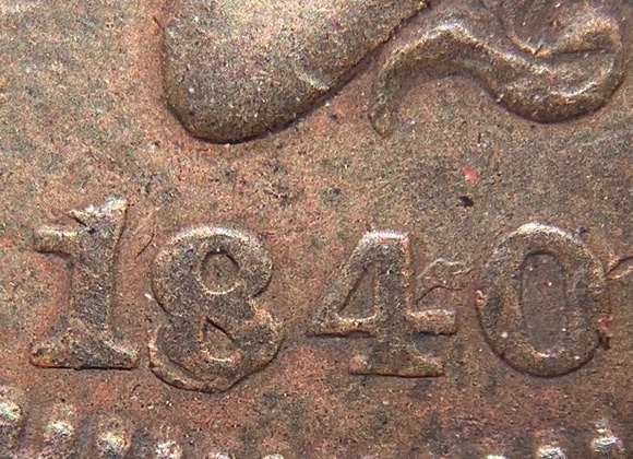 1840-Large-Cent-Small/Large-Date-For-Grading