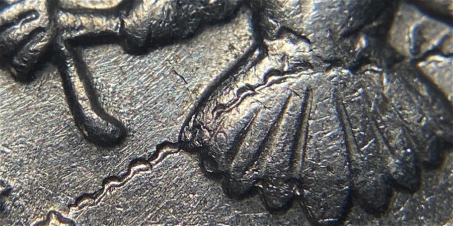 1985-P-Kennedy-Half-Struck-Through-Reeding