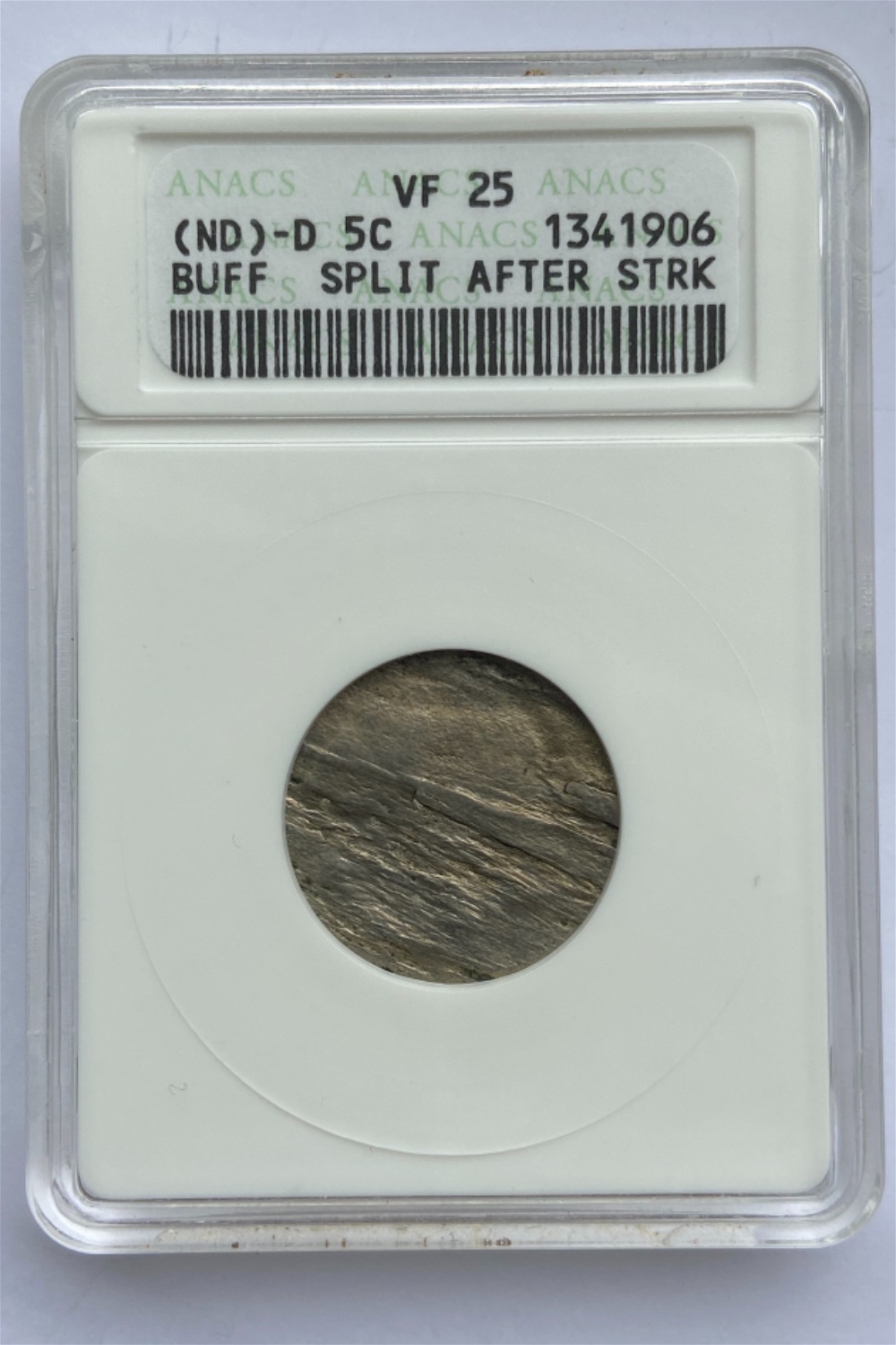 19xx-D-Buffalo-Nickel-Split-Planchet-After-Strike-ANACS-VF-25