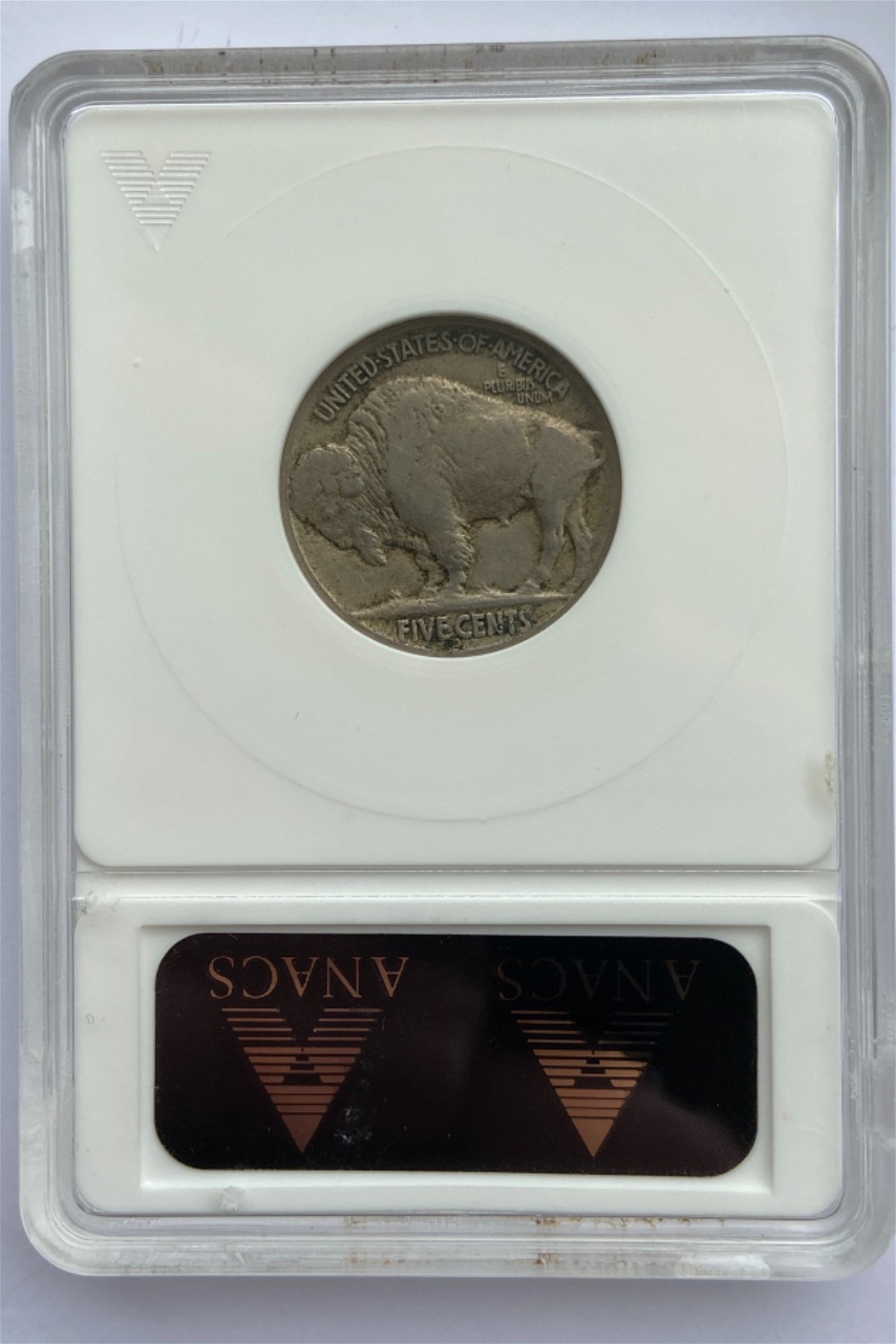 19xx-D-Buffalo-Nickel-Split-Planchet-After-Strike-ANACS-VF-25