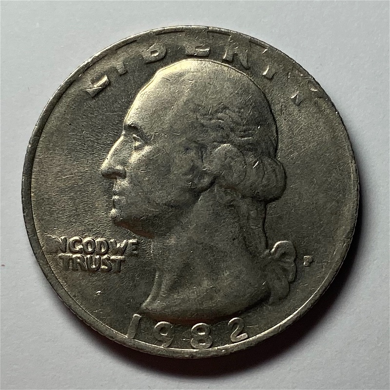 1982-P-Washington-Quarter-Reverse-Missing-Clad-Layer
