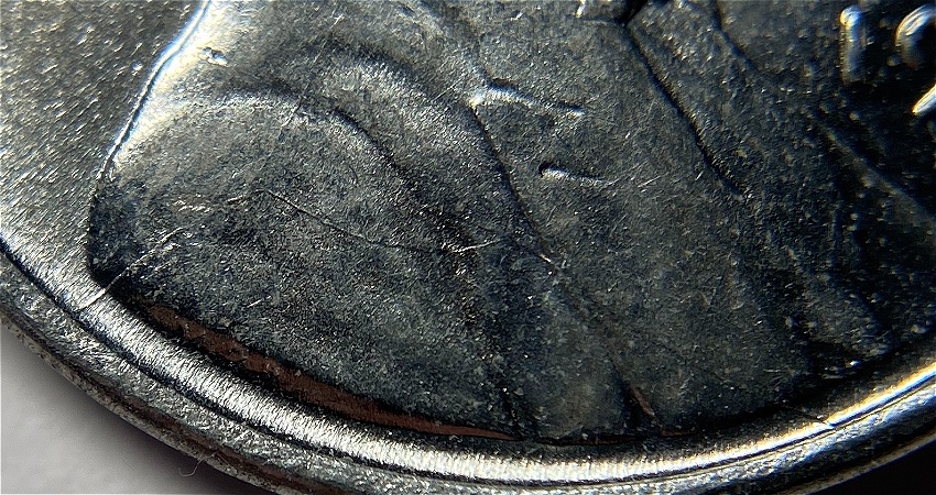 1943-P-LWC-Retained-Die-Break-Obverse-And-Reverse