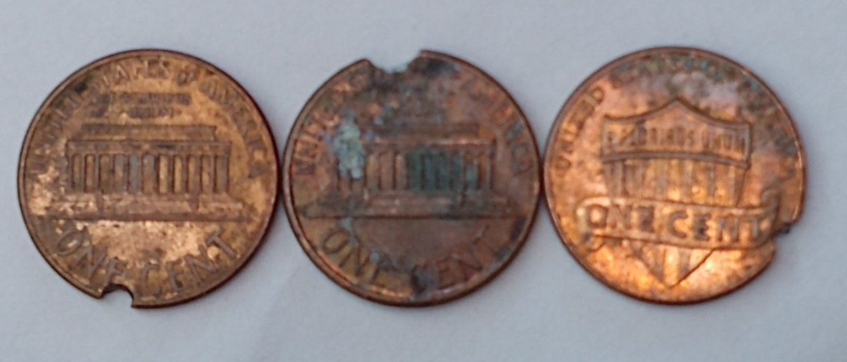 Lincoln-Memorial-Cents:-3-Coins..clipped-Or-PMD