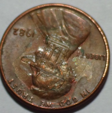 Lincoln--Cent-1982-Large-Date--Lamination-Or-Vice-Job