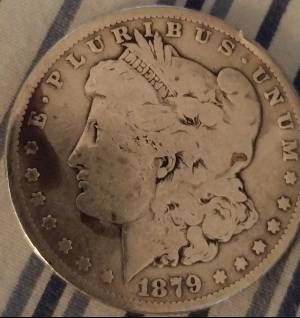 1879-No-Mint-Mark-Silver-Morgan-For-Grading
