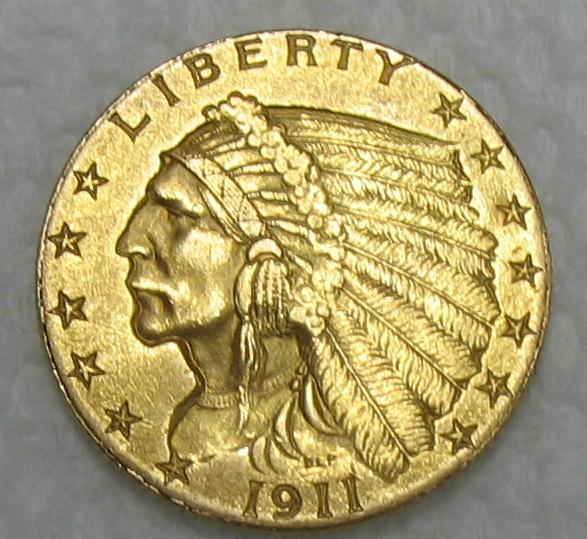 1911-$2.50-Gold-Pc-For-Grading