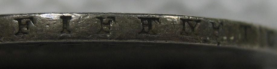 1834-Capped-Bust-Half,-Lettered-Edge/-Word-Doubling?