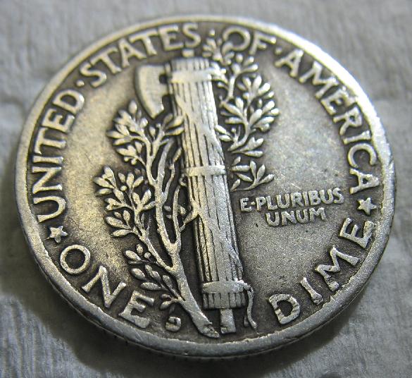 1942-D-Over-1-Mercury-Dime-W/ANACS-Grade