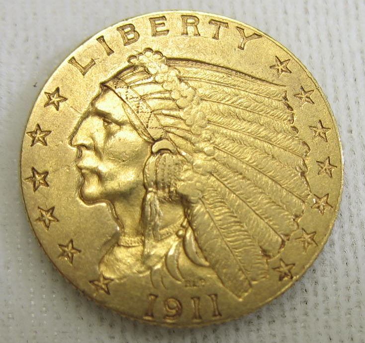 Key-Date-1911-D-Quarter-Eagle-For-Grading---Updated:-Back-From-Grading!
