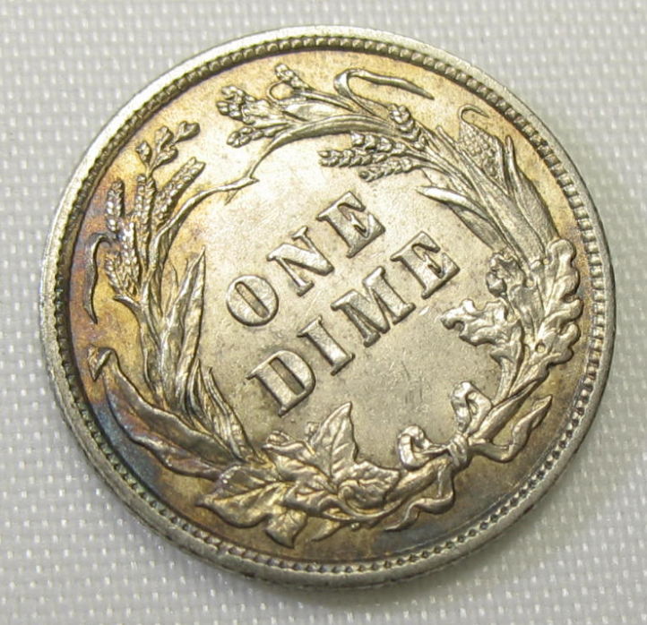 1906-Barber-Dime,-Beautiful-Toning--Grade-Opinions