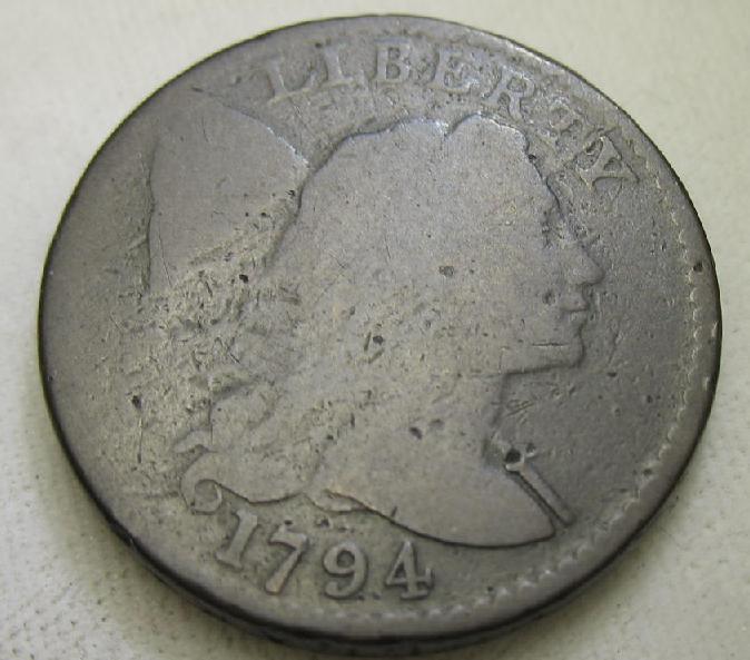 1794-Flowing-Hair-Large-Cent-For-Grading
