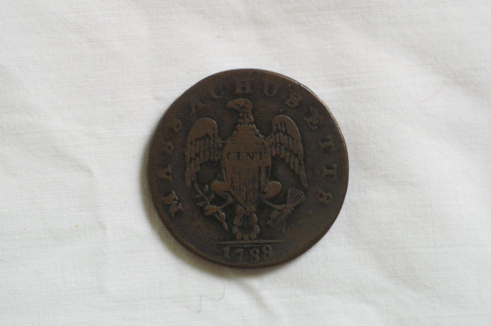 1788-Mass-Colonial-Cent,-Opinions-For-Grading-And-Variety
