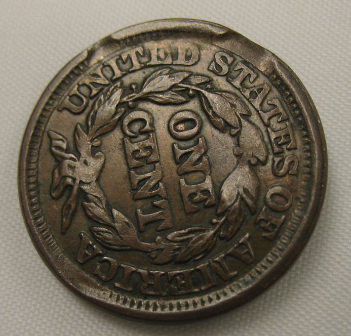 1847-Large-Cent,-PMD-Or-Strike/Planchet-Defect?