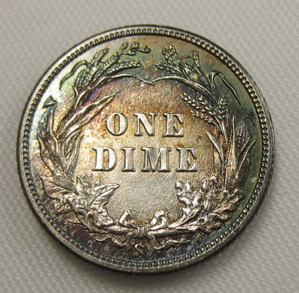 1905-S-Barber-Dime-With-Toning