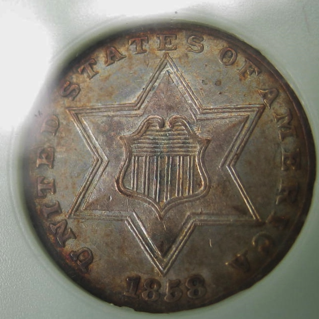 1858-Silver-3-Cent-For-Grading