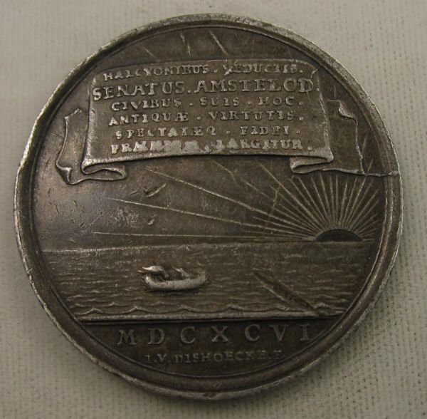 1696-Netherlands-Amsterdam-Revolt-Silver-Medal/Coin