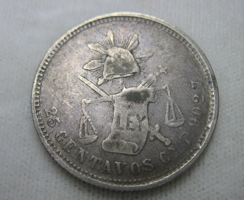Is-This-The-Very-Rare-1876-Cn-P-Mexican-25-Centavos?-KM-406.2