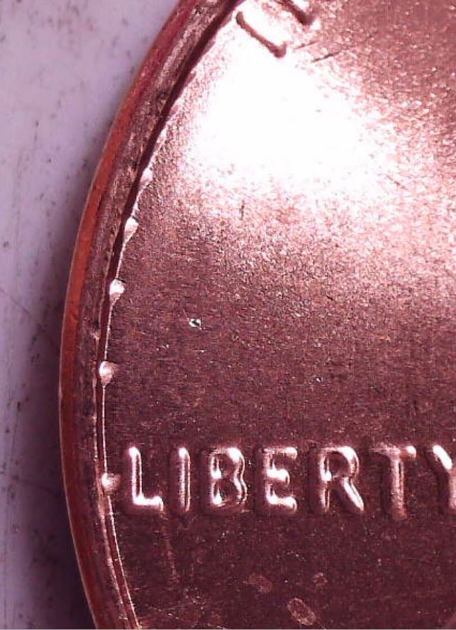 2022-P-Lincoln-Cent-Cud-Errors-Of-Finish-Coat-Bubbling?