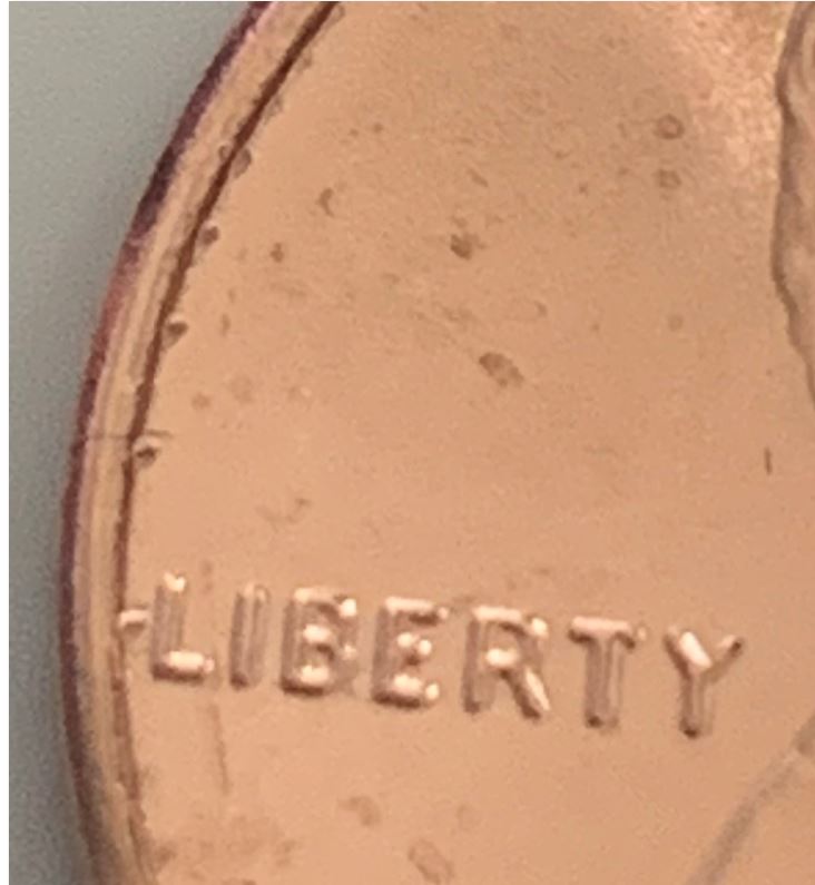 2022-P-Lincoln-Cent-Cud-Errors-Of-Finish-Coat-Bubbling?