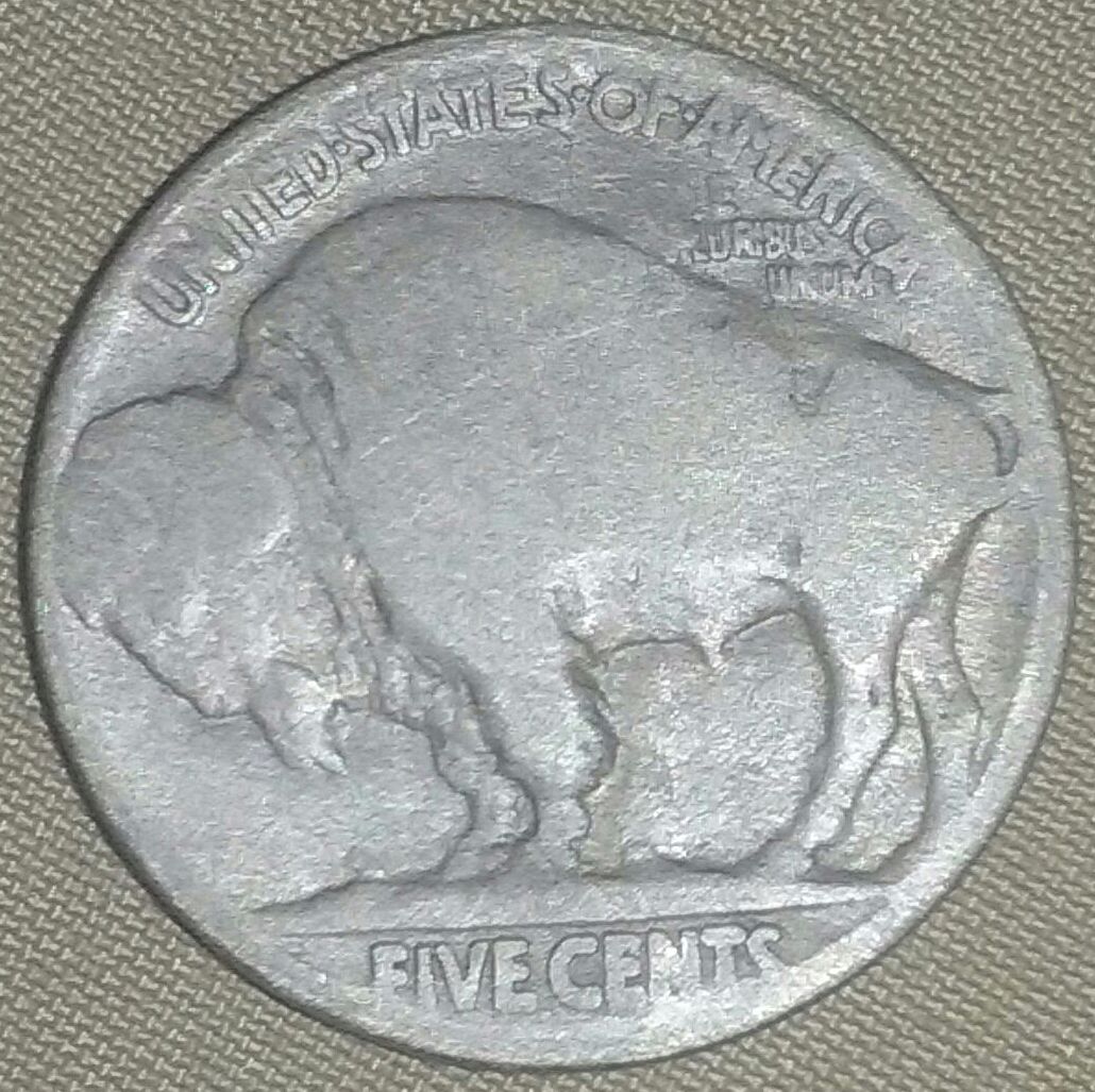 1916-Buffalo-Nickel.-Error-On-Indian-Face?