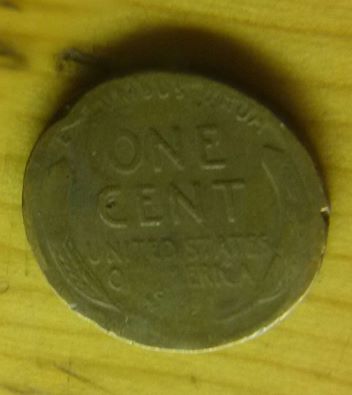 Odd-Shaped-1944-Penny!--Normal-Wear-N-Tear?