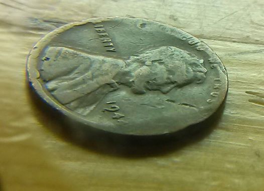 Odd-Shaped-1944-Penny!--Normal-Wear-N-Tear?
