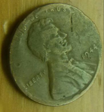 Odd-Shaped-1944-Penny!--Normal-Wear-N-Tear?