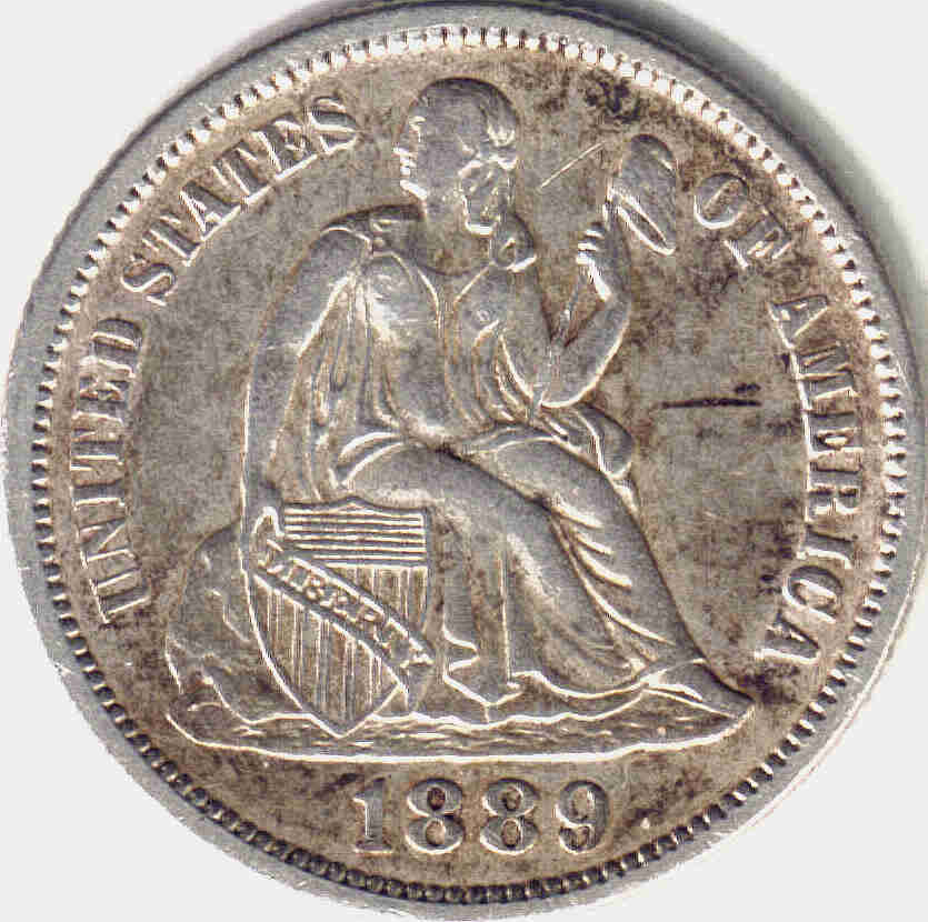 1889-Seated-Liberty-Dime