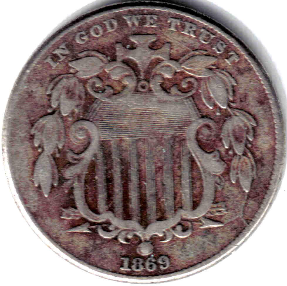1869-Circulated-Shield-Nickel---Die-Breaks?