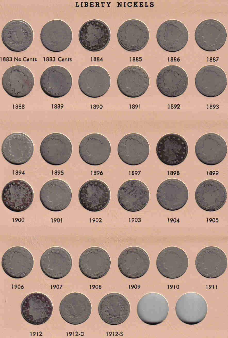 Circulated-Liberty-Nickels-Complete