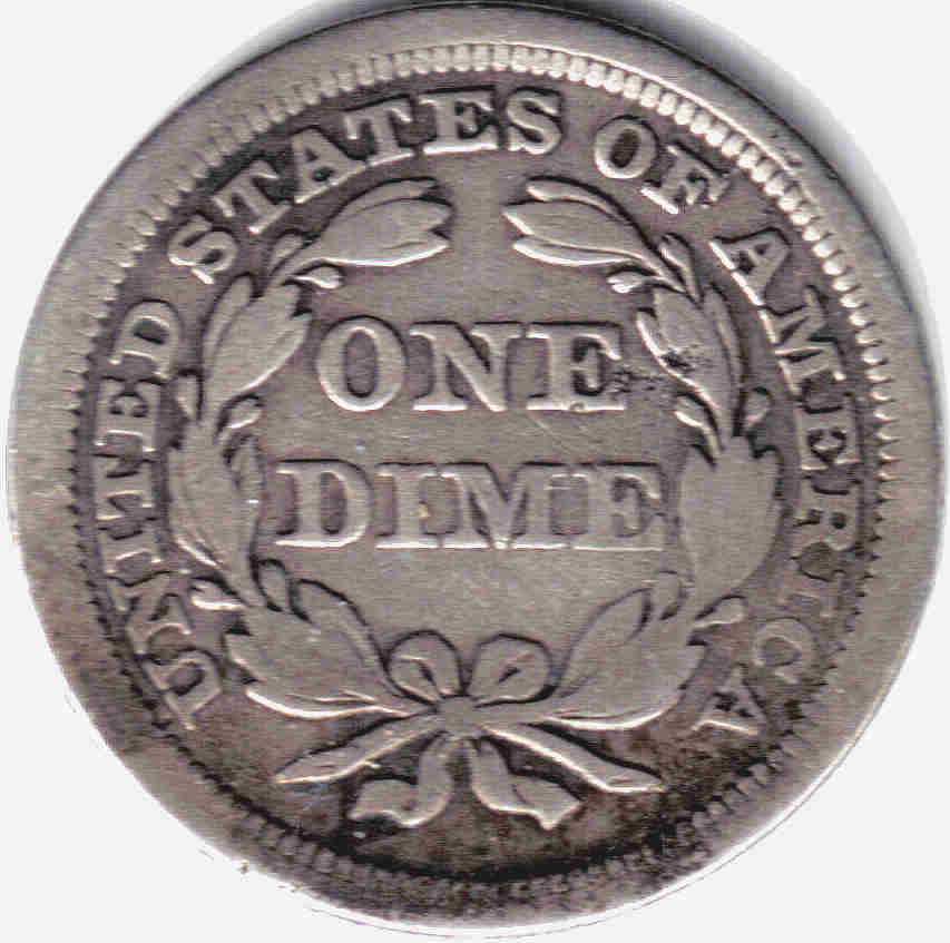 1853-Seated--Dime---No-Arrows