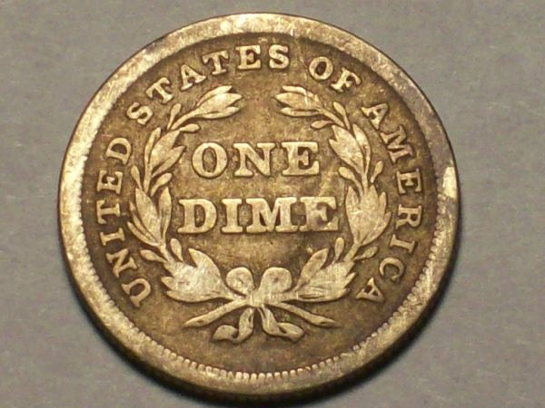 1838-Liberty-Seated-Dime---Partial-Drapery