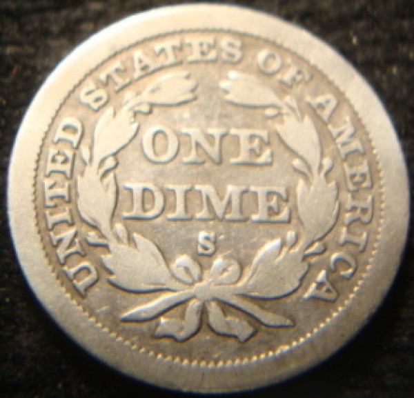 1858-S-Seated-Dime