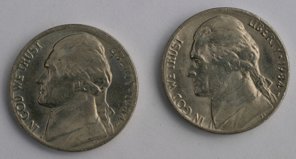 1984-P-Jefferson-Nickels....worn-Dies?