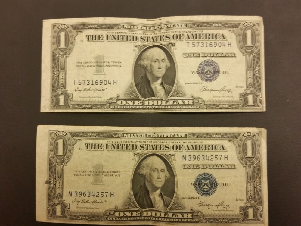 1935e-Miscut-Silver-Certificates