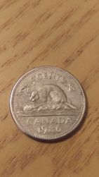 1986-Canadian-Nickel-Partially-Blank-On-One-Side