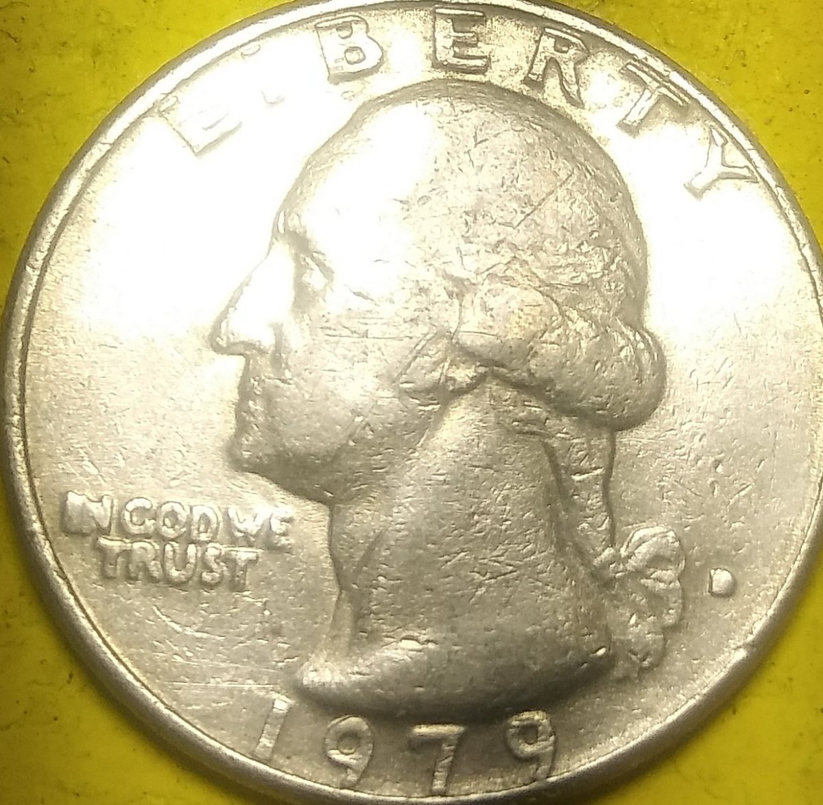1979-Blob-Quarter-Broken-Die/-Questionable-Lettering