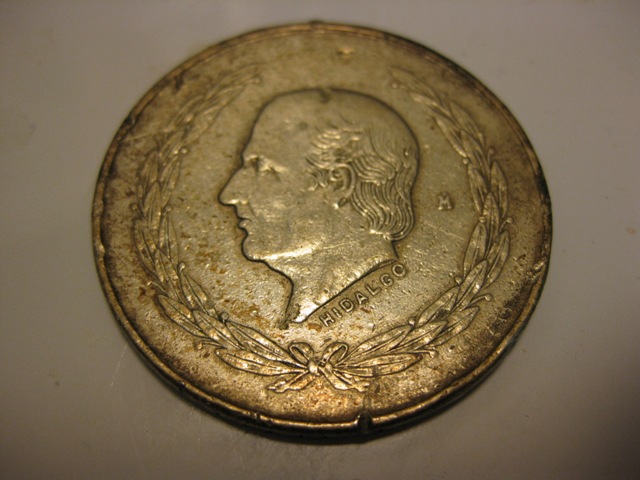 1952-Silver-Cinco-Pesos-With-Defective-Die-Error?-Value?