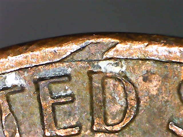 1987-D-Lincoln-Cent-With-Weird-Indents-On-Rim?-Both-Obverse-And-Reverse