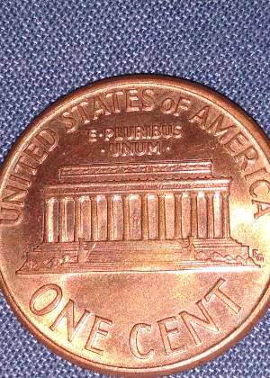 1989-No-Mint-Mark-Lincoln-Memorial---Doubling-On-Bldg
