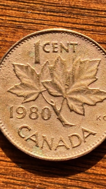 Canadian-1980-Thin-Penny-Underweight