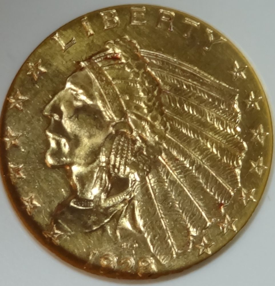 1928--$2.5-Gold-Coin-For-Review