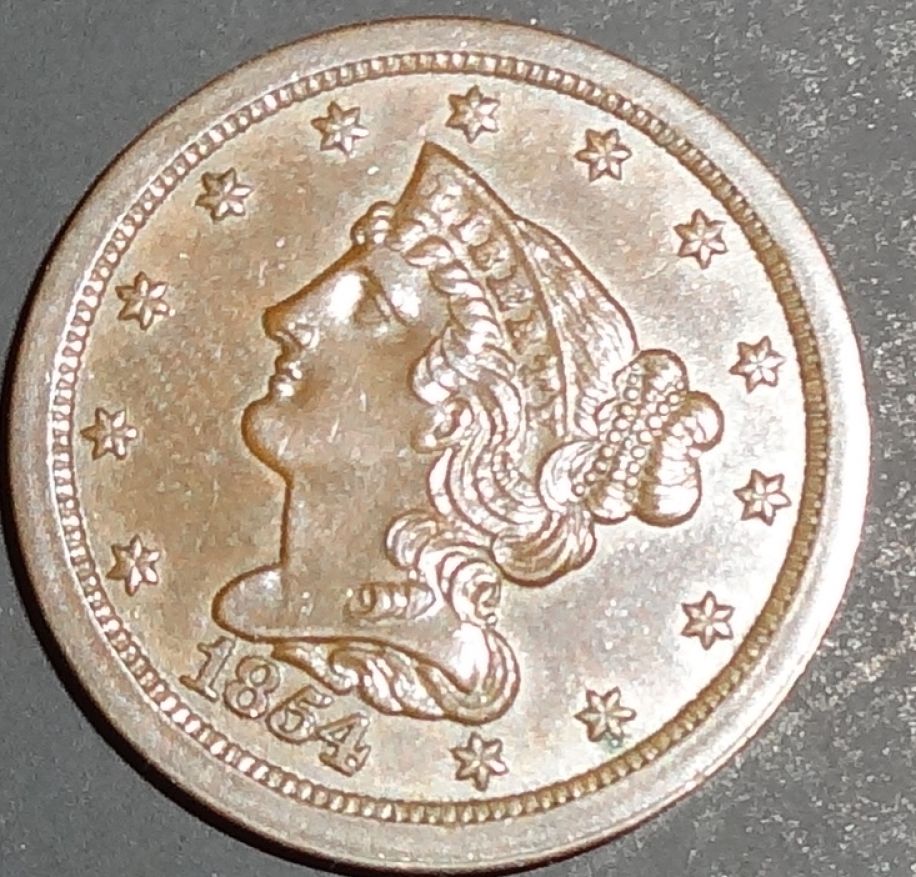 1854-Half-Cent-For-Your-Grading
