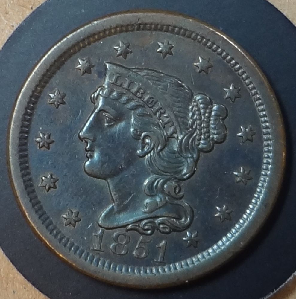 1851-Cent-Raw-Coin--For-Review