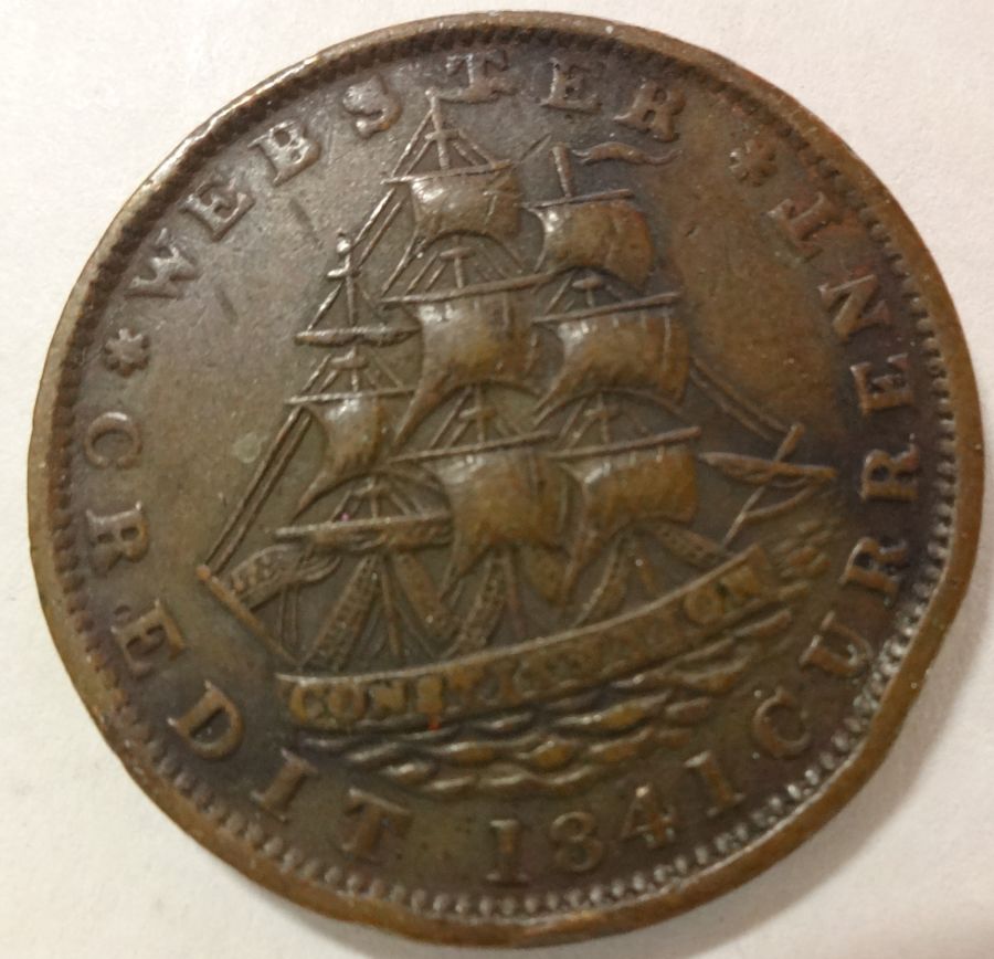 1841-Webster-Token