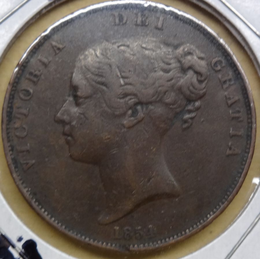 1854-Great-Britain-Penny-For-Review