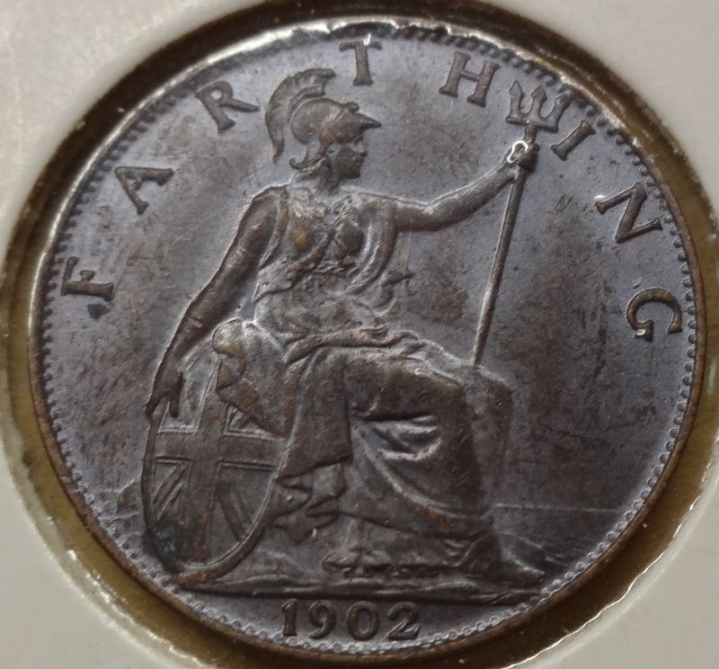 1902-Great-Britain-Farthing-For-Grading