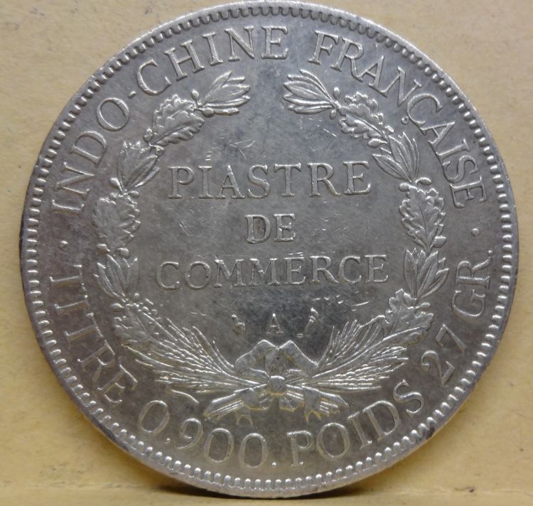 1909-French-Indochina-Piastre-For-Grading