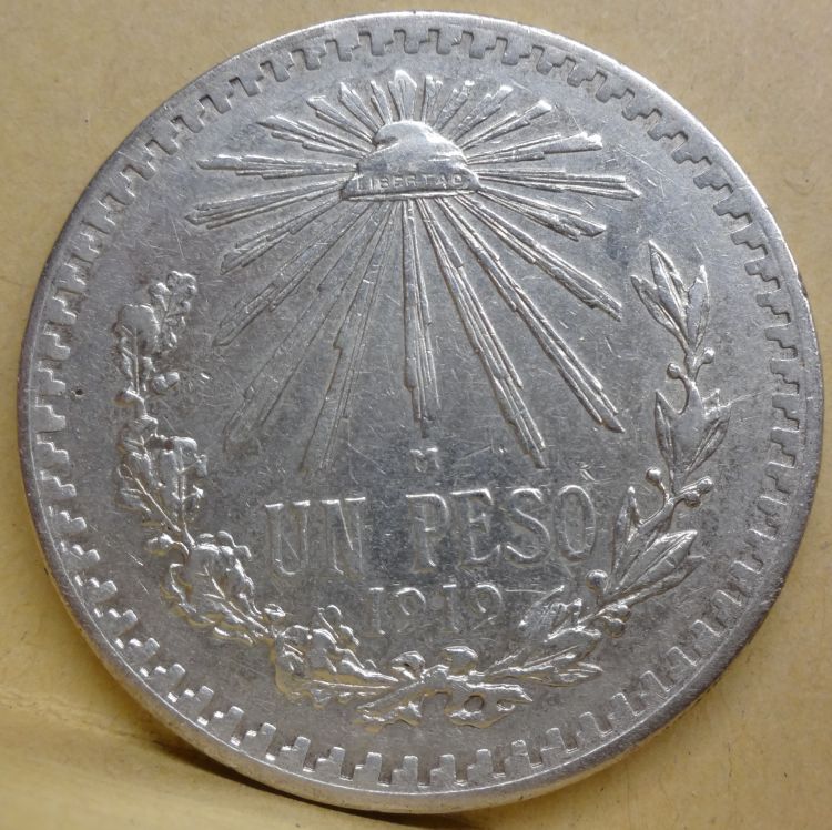 1919-Mexico-Peso-For-Grading